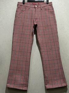 ※JUNYA WATANABE MAN COMME des GARCONS Levi's ジュンヤワタナベコムデギャルソン リーバイス WE-P039 千鳥格子パンツ 日本製 S BJBC.AA