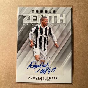2018 Panini Treble Soccer Zenith Douglas Costa Auto /199 ユベントス ブラジル代表 直筆サイン