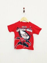 ap7837 ○送料無料 新品 MARVEL マーベル SPIDER-MAN スパイダーマン ベビー Tシャツ サイズ2T 84~89cm相当 レッド Tシャツ 綿100%_画像1