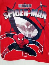 ap7837 ○送料無料 新品 MARVEL マーベル SPIDER-MAN スパイダーマン ベビー Tシャツ サイズ2T 84~89cm相当 レッド Tシャツ 綿100%_画像3