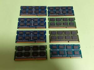 PC3-12800S 4GB メモリ DDR3-1600 4GB メモリ 8枚セットノートパソコン用動作確認済みメーカ指定無し
