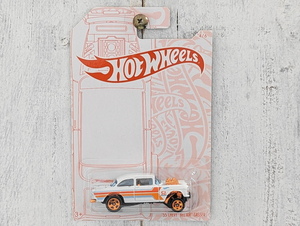 ◎Pearl & Chrome◎シェビー ベルエア ガッサー '55 CHEVY BEL-AIR GASSER 白◎HOT WHEELS ホットウィール