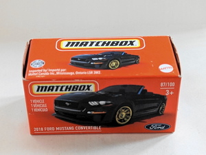 ●フォード マスタング コンバーチブル '18 FORD MUSTANG CONVERTIBLE●POWER GRABS MATCHBOX マッチボックス