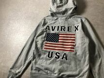 AVIREX●USAフラッグ＆ロゴワッペン●ZIP スウェット パーカー●アヴィレックス_画像10