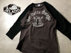 JELADO●OLD ENGLISH VINTAGE加工プリント ラグラン TEE Tシャツ●ヴィンテージ レプリカ●ジェラード●１4