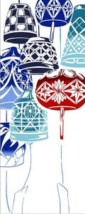  Japan hand ... peace pattern stylish cut . wind bell kenema sea summer fla note . hand .. Special hill 