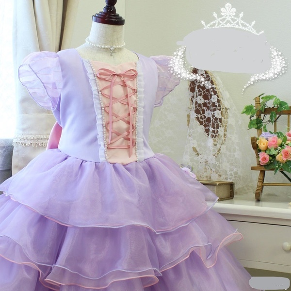 ディズニー プリンセス ディズニープリンセス 塔の上のラプンツェル ラプンツェル フォーマルドレス ドレス なりきり 130