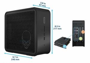 ゲーミングPC送料無料Intel NUC9i7QNX Ghost(Intel 6-Core i7-9750H, 16GB RAM,512GB + 1TB PCIe SSD, WiFi 6, Win 10 Pro)RTX2060 SUPER