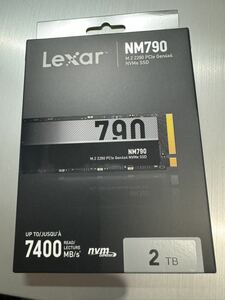 新品未開封未使用 レキサー Lexar m.2 NVMe SSD 2TB NM790 LNM790X002T-RNNNG Gen4x4 超高速品 最大7400MB/s送料無料