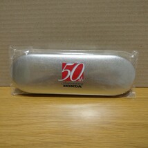 HONDA 50th anniversary ホンダ 50周年 記念 記念品 缶ケース 缶 ケース ペンケース 収納 グッズ コレクション ロゴ レア 希少 飾り 車_画像1