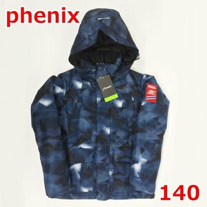 フェニックス 男児 防寒ジャケット 140 ネイビー スノーウェア はっ水加工 中綿キルト コート 子供 男の子 Phenix R2311-202