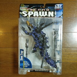 送料無料 McFARLANE TOYS マクファーレン トイズ TECHNO SPAWN Steel Trap フィギュア デッドストック