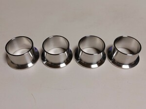 ステンレス SUS304 フランジパイプ 4個 長さ30mm 外径55-44mm 内径40mm KF40