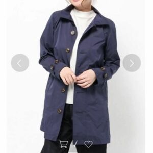 x-girl Aラインコート ネイビー A-LINE COAT