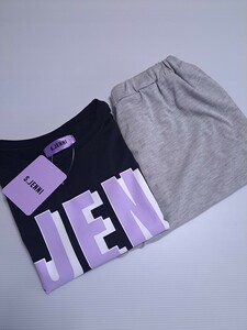 新品 未使用 S.JENNI 150 半袖 Tシャツ　ハーフパンツ　パジャマ セットアップ　即決 送料無料 ルームウェア C２　シスタージェニー