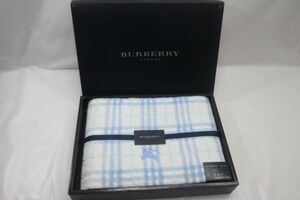 未使用◇BURBERRY バーバリー バスタオル 60×120cm BB4100 TBF 399 8062 ホワイト 西川産業