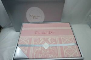 未使用◇Christian Dior クリスチャン ディオール 綿毛布 BLANKET ブランケット 140 × 200cm 寝具 シングルサイズ