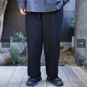 TUKI ツキ 0169 Short Short Wide Work Katsuragi Drill black