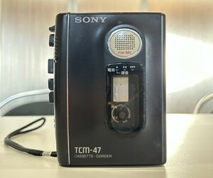 【11892】SONY ソニー CASSETTE-CORDER TCM-47 カセットコーダー カセットプレーヤー ポータブルプレイヤー 音楽 サウンド オーディオ