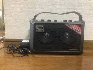 【動作品】ROLAND （ローランド）MOBILE CUBE（モバイル・キューブ） / ポータブル・ステレオギター用アンプ ≪電源アダプター付≫