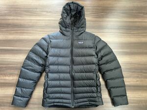 美中古★patagonia★ダウン★ジャケット★S★黒★ブラック★パタゴニア★アウトドア★キャンプ★ZOZO購入★古着★2016★送料着払い