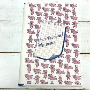 ドイツ ぶたさん柄のワックスペーパー 包み紙 50枚業務用 検)海外紙もの紙モノかみもの味紙 ラッピング コラージュ 輸入雑貨 文具 お肉ブタ