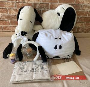 ■USJ/ユニバーサルスタジオジャパン■SNOOPY/スヌーピーグッズまとめて■ぬいぐるみ クッション/スクエア フェイス カチューシャ バッグ■