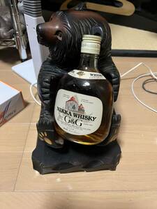 未開栓 NIKKA ニッカ ウイスキー G＆G 380ml 北海道限定 木彫り熊 国産 古酒