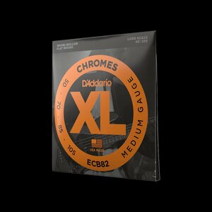 【エレキベース弦】 ダダリオ D'Addario ECB82 Long Scale 50-105 XL CHROMES FLAT WOUND フラットワウンド ジャズベース 正規品