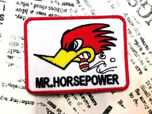 ワッペン / CLAY SMITH クレイスミス WH MR.HORSEPOWER #90 アメリカン雑貨 手芸 ハンドメイド 手芸 素材 かざり オシャレ ししゅう 素材