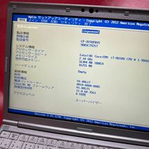 ジャンク 軽量ハイスペック八世代Core i7-8650U メモリ16GB SSDなし 12.1WUXGA Letsnote CF-SV7UFKVS カメラ DVD-R S2309-070/SK2311-E4_画像2