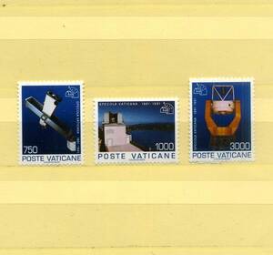 バチカン市国 未使用 1991年 衛星観察センター切手 3種完 + 他 シート 1枚 + 未使用 14種 MNH 送料無料 ◆ZL-87