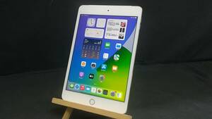 【動作品♪】au Apple iPad mini 4 Wi-Fi＋Cellular 128GB A1550(MK772J/A)判定〇/シルバー