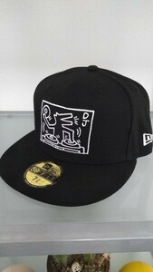 NEW ERA ニューエラ 59FIFTY キャップ帽子 新品未使用100%本物キースへリングコラボキャップDJサイズ71/2 限定レア　送料無料