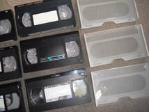 ビデオテープ中古6本セットでTDK、VICTOR VHS30～160音楽用テープなど中古です。_画像1