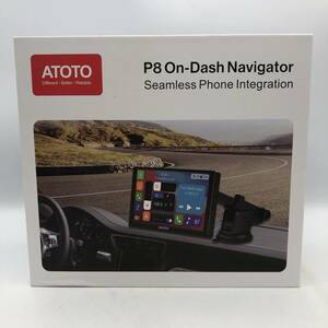 【未検品】ATOTO P8 7インチQLEDディスプレイ カーナビ Carplay Android Auto オンダッシュ P807SD-RC/Y12191-O1