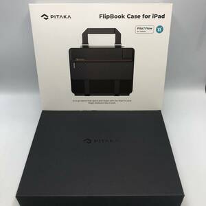 【美品】PITAKA タブレットケース iPad Pro Magic Keyboard専用 FlipBook Case 収納機能付き タブレットカバー/Y12507-W1