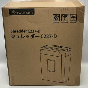 【動作確認済】bonsaii シュレッダー 電動 家庭用 A4/5枚同時細断 C237-D白/Y12565-V1