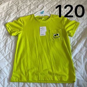 120 半袖Tシャツ　Tシャツ　蛍光カラー　ネオンカラー　 半袖　黄色　蛍光イエロー