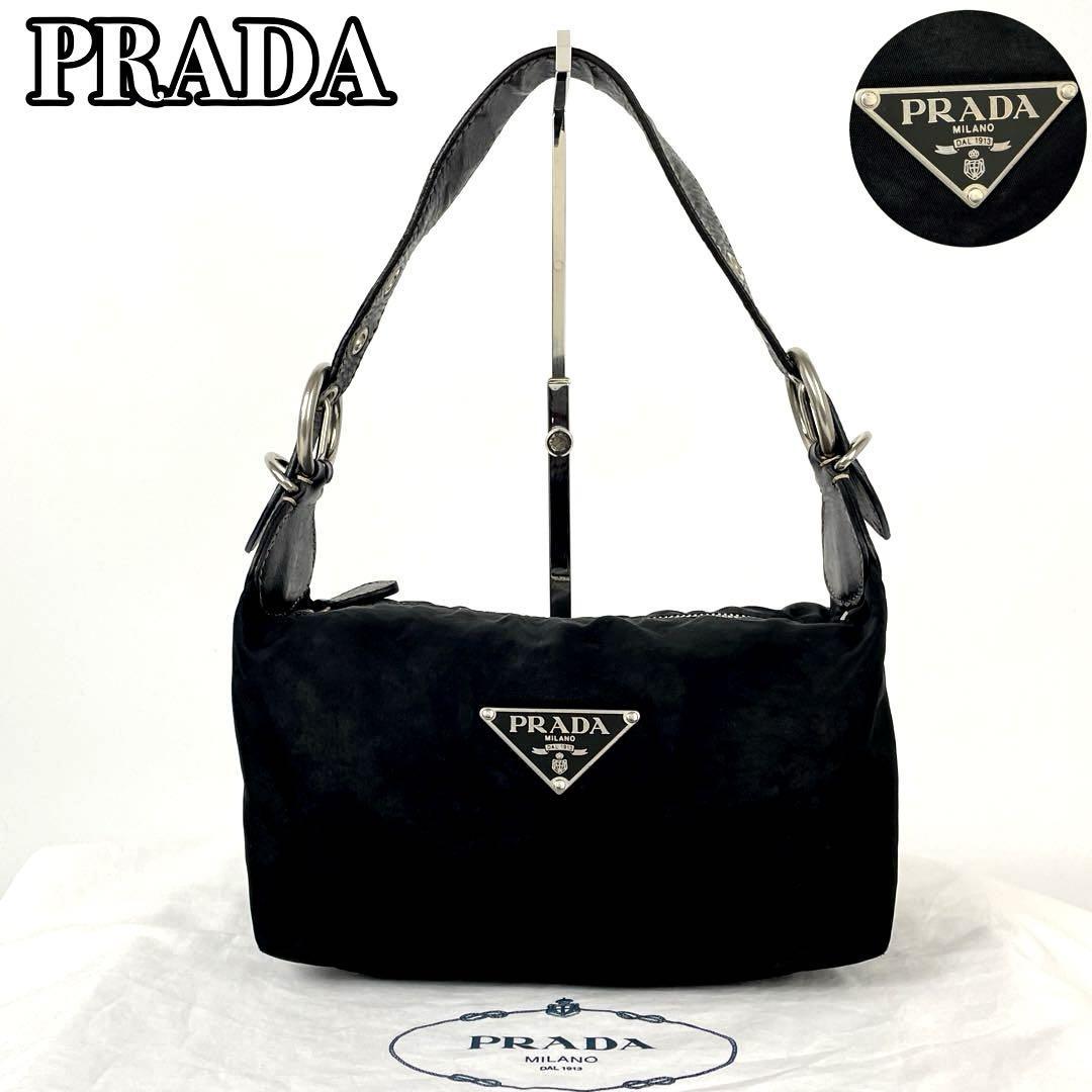 希少】PRADA プラダ ハンドバッグ ミニボストン ボーリングバッグ