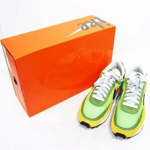 NIKE(ナイキ) sacai LD Waffle “GREEN GUSTO/SAFETY ORANGE” / サカイ LDワッフル ”グリーン” BV0073-300 中古品 28cm / S00491