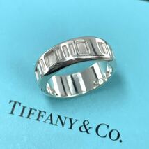 ★美品★ TIFFANY & Co. ティファニィー アトラス 銀製リング シルバー925 15号_画像1