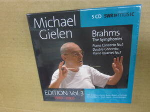 未開封　CLASSIC　クラシック/5枚組 CD　BOX/輸入盤 　EDITION VOL.３　MICHAEL GIELEN ミヒャエル・ギーレン ブラームス 交響曲全集