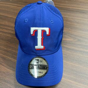 NEW ERA ニューエラ 9TWENTY MLB テキサス レンジャーズ Texas Rangers コラボ キャップ 帽子 CAP フリーサイズ メッシュ 未使用 ブルー 青の画像1