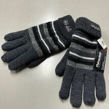 PRIMARK ３M THINSULATE 防寒 手袋 フリーサイズ シンサレート グローブ 未使用 ニット グレー_画像1