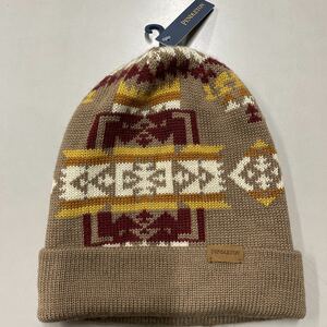 PENDLETON 未使用 ビーニー ニットキャップ CAP 帽子 ワッチキャップ ペンドルトン ブラウン