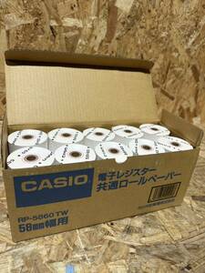CASIO カシオ 電子レジスター 共通ロールペーパー RP-5860TW 20個入り 未使用保管品