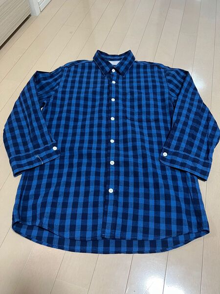 Nano universe ナノユニバース パナマシャツ チェック