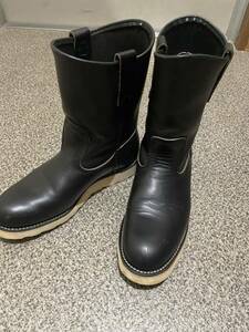 美品　レッドウイング ペコス USA 6E 黒BOOTS 1998年製