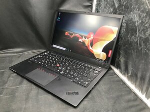 ジャンク【Lenovo】ThinkPad X1 Carbon 2019 Core i7-8565U 8GB SSD256GB NVMe Windows10Pro 14インチ FHD 中古ノートPC タッチパッド不良